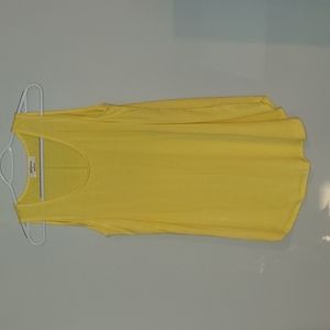 Yellow sleeveless tank